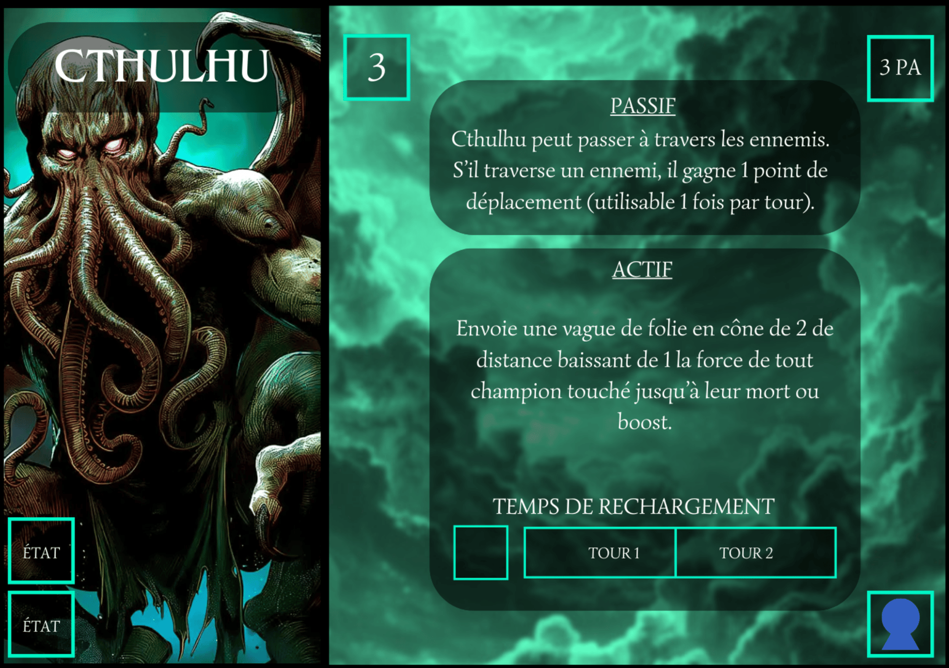 Carte personnage 1 de Glory of Gods