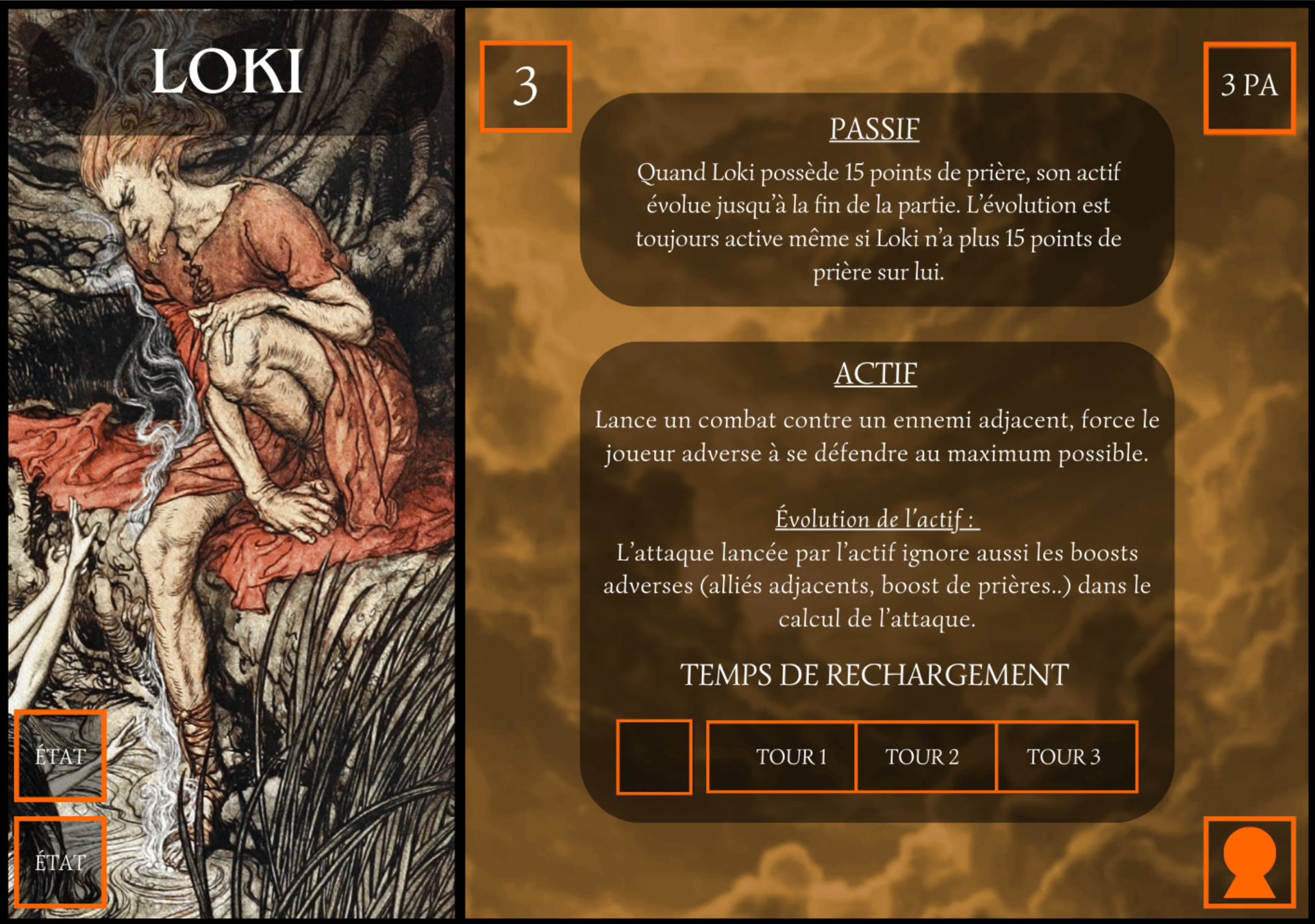 Carte personnage 2 de Glory of Gods
