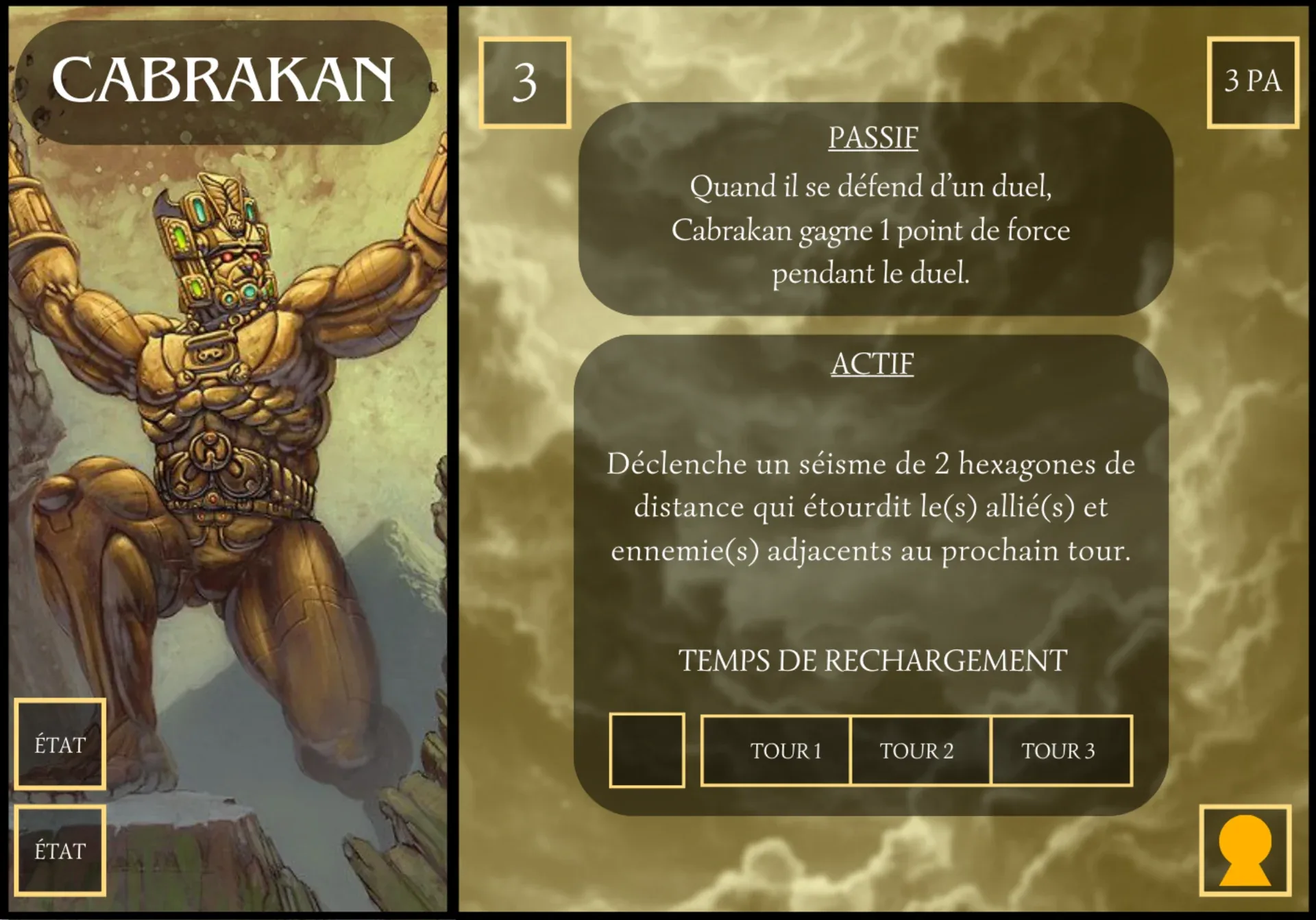 Carte personnage 3 de Glory of Gods