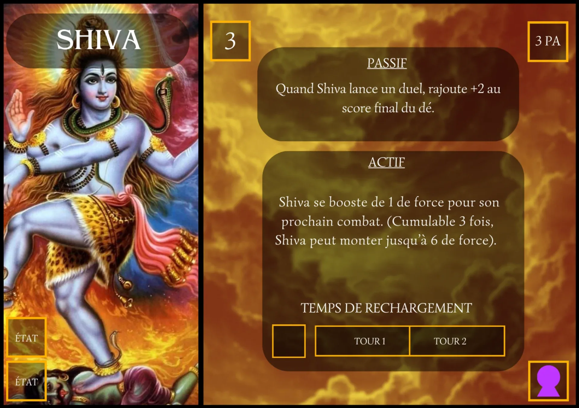 Carte personnage 5 de Glory of Gods