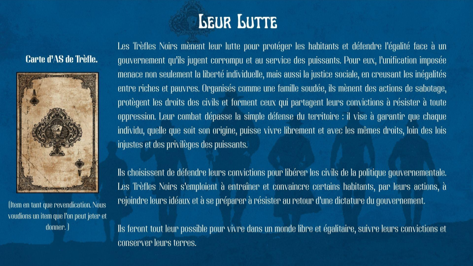 Slide 5 de la fiche du personnage sur Red Dead Redemption II